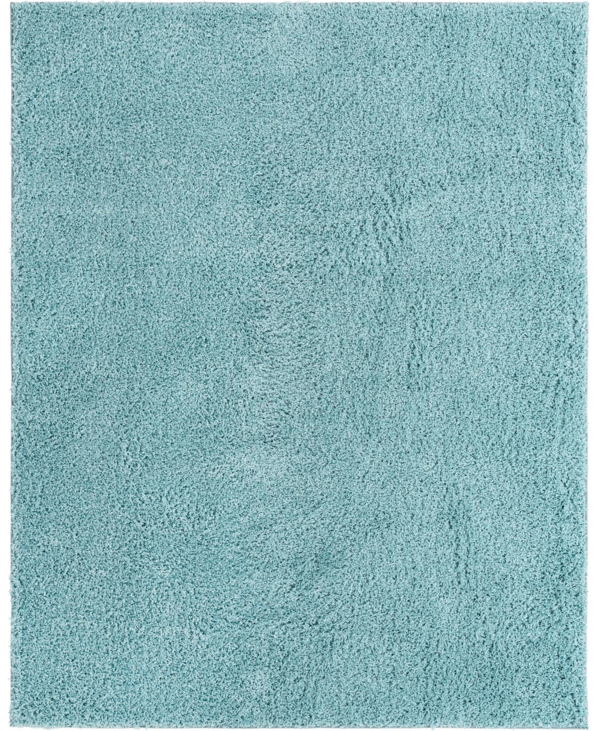 Bayshore Home Always Shag Solid 8' x 10' Area Rug - Turquoise