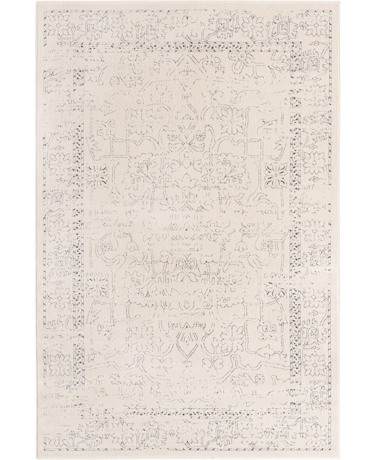 Bayshore Home Castille Adjani 6' x 9' Area Rug - Ivory, Tan