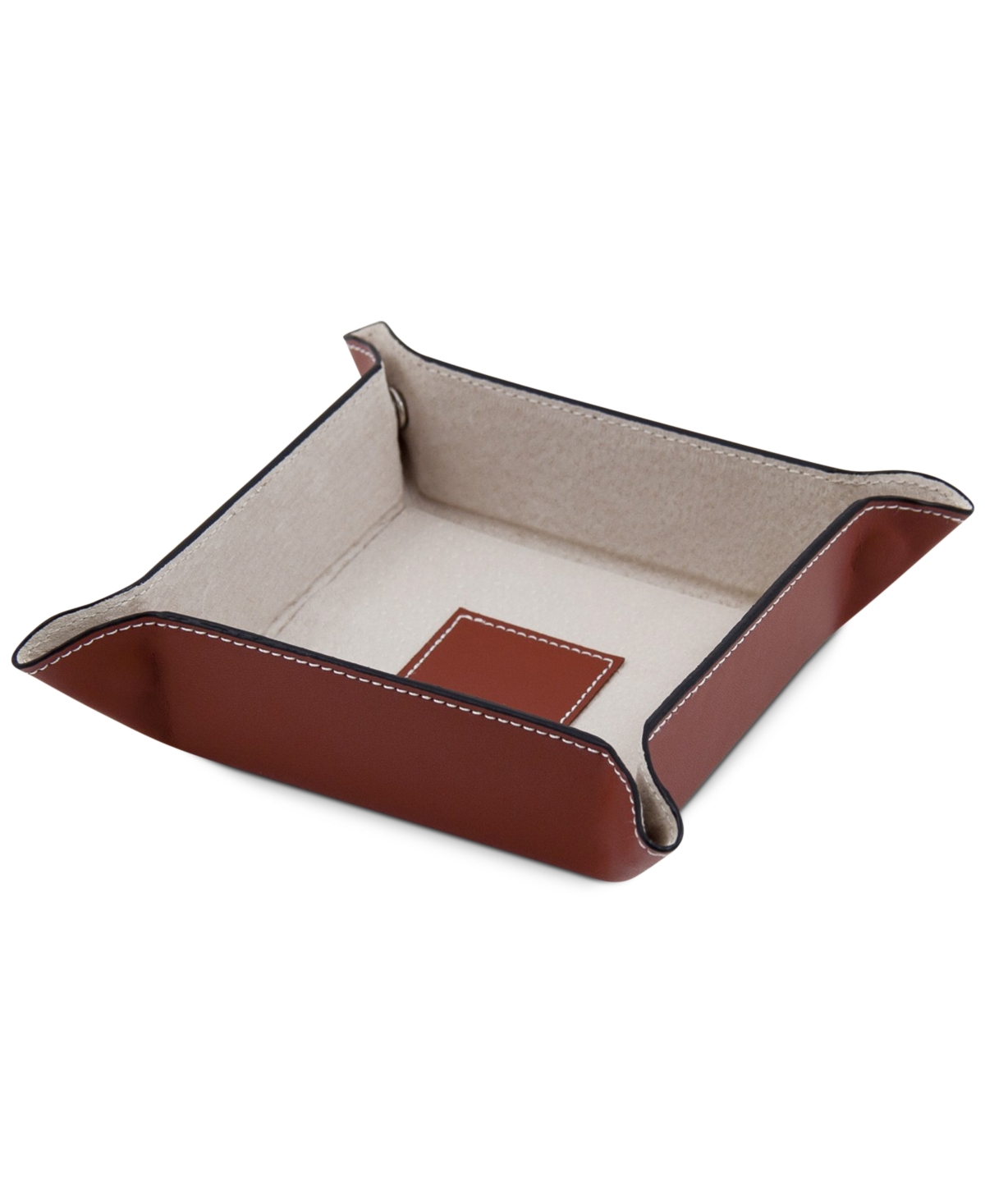 Snap Leather Valet Tray - Royal Blue