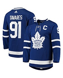 Men's John Tavares Blue Toronto Maple Leafs Home Captain Patch Primegreen Authentic Pro Player Jersey