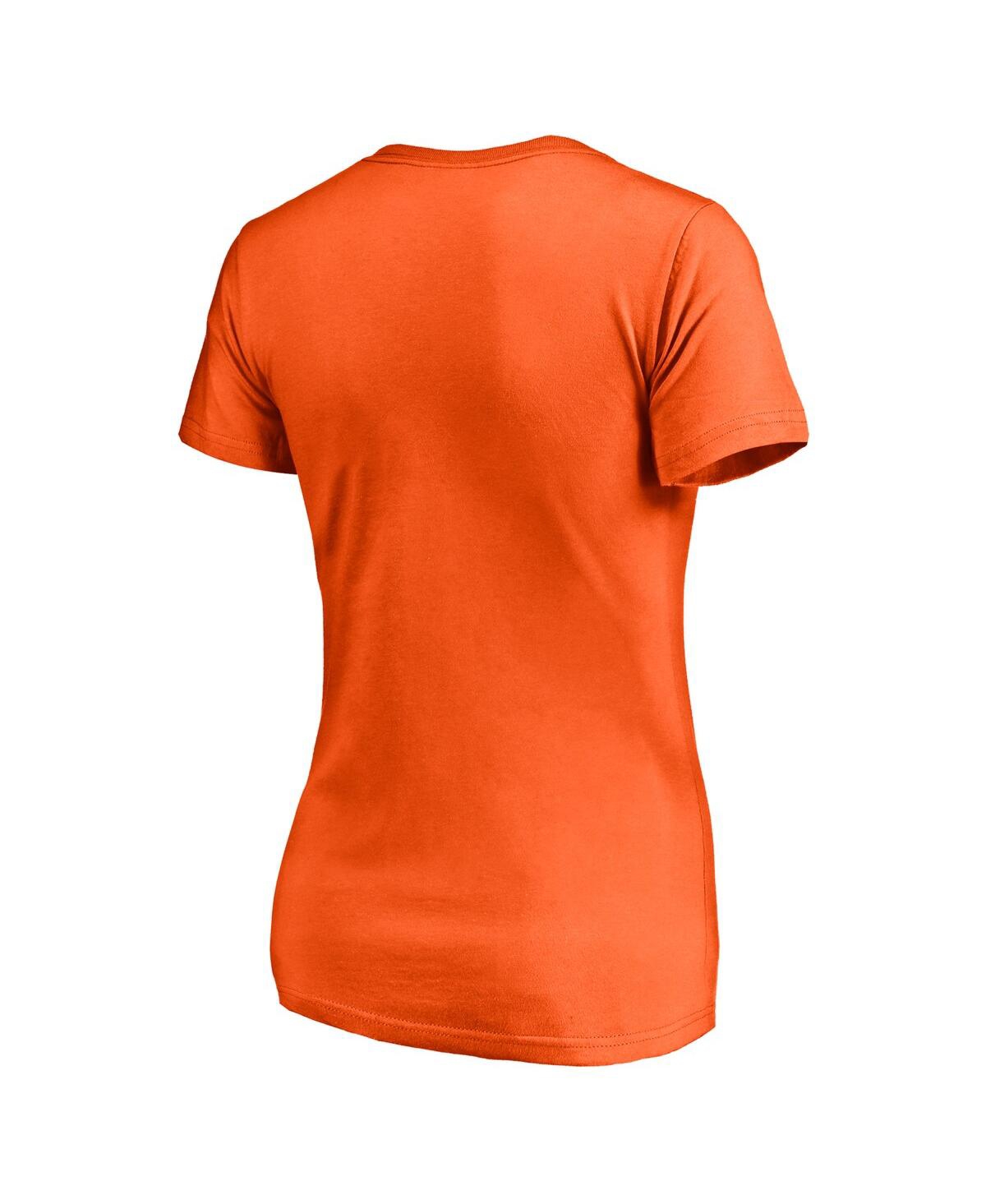 Women's Fanatics Trevor LawrenceClemson Tigers Caricature V-Neck T-shirt - Orange