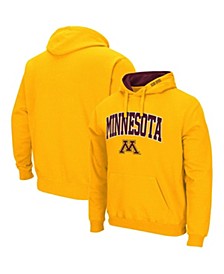 Men's Gold Minnesota Golden Gophers Arch and Logo 3.0 Pullover Hoodie