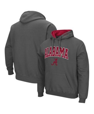 Men's Charcoal Alabama Crimson Tide Arch and Logo 3.0 Pullover Hoodie