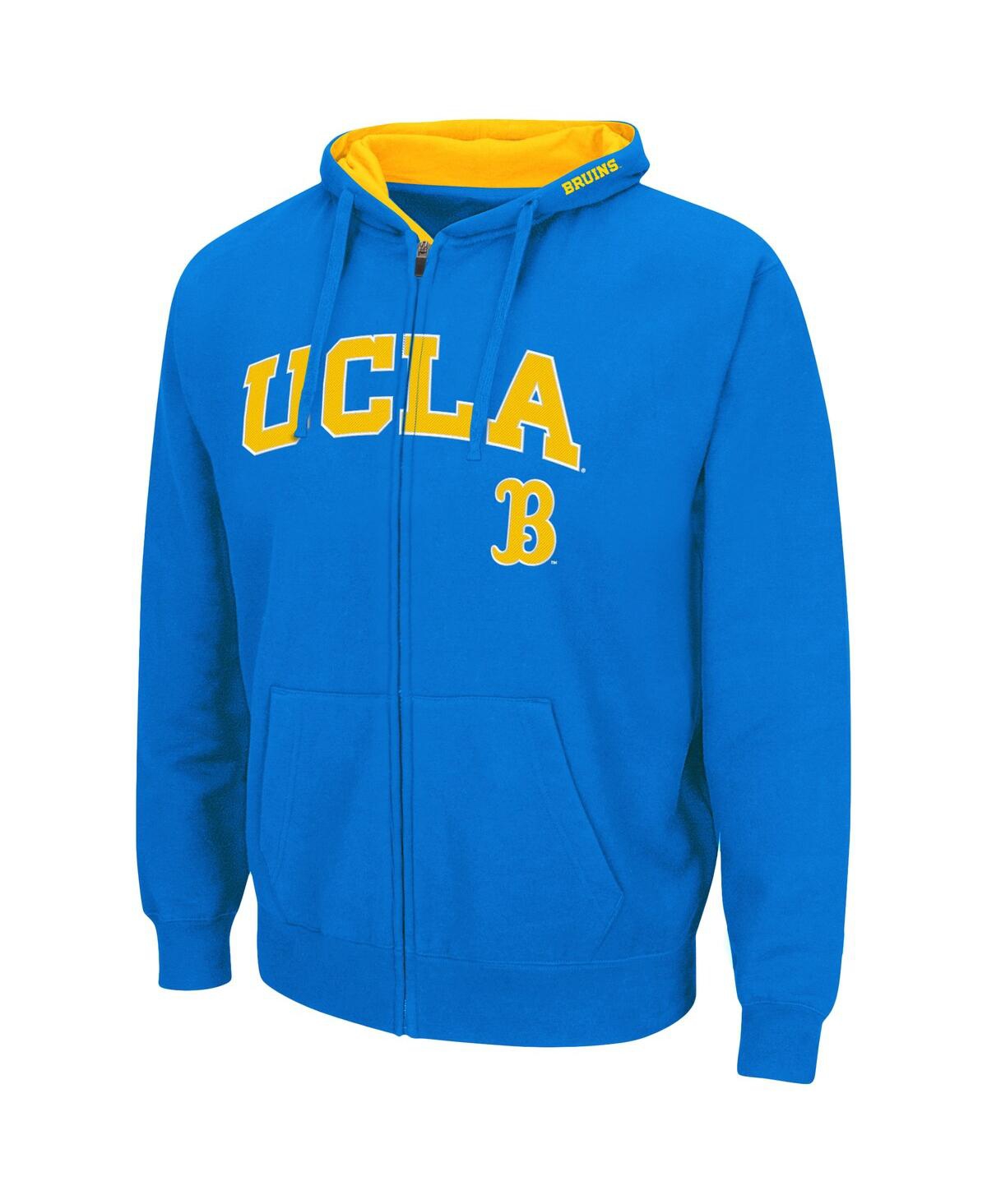 Shop Colosseum Men's  Blue Ucla Bruins Arch And Logo 3.0 Full-zip Hoodie