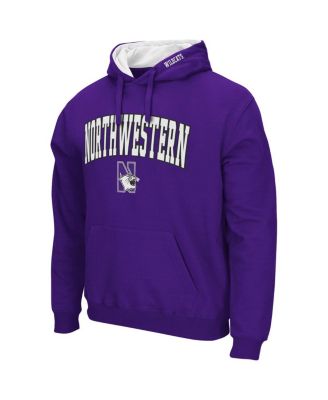 Men's Purple Northwestern Wildcats Arch and Logo 3.0 Pullover Hoodie