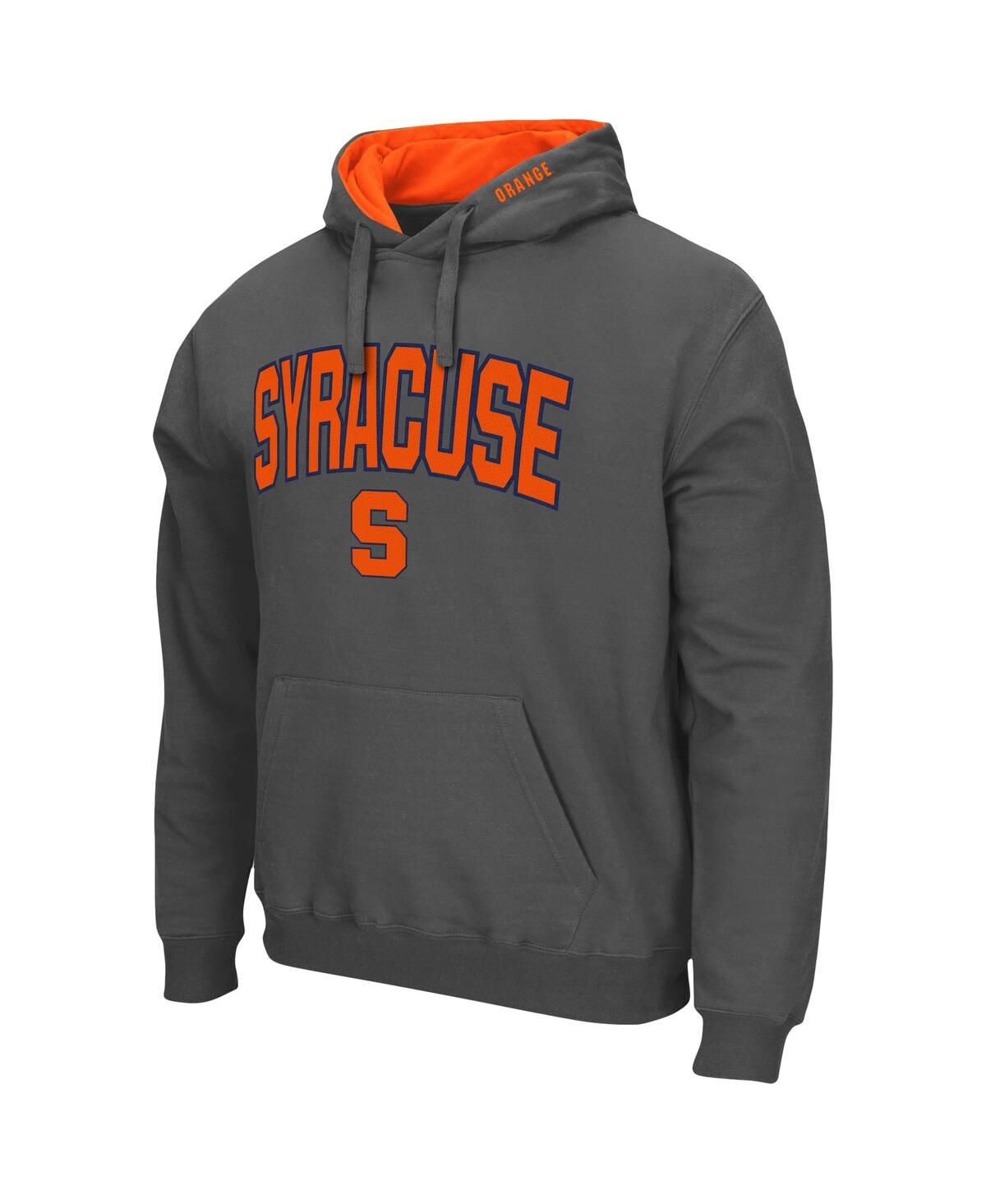 Colosseum Men's  Charcoal Syracuse Orange Arch And Logo 3.0 Pullover Hoodie In Charcoal
