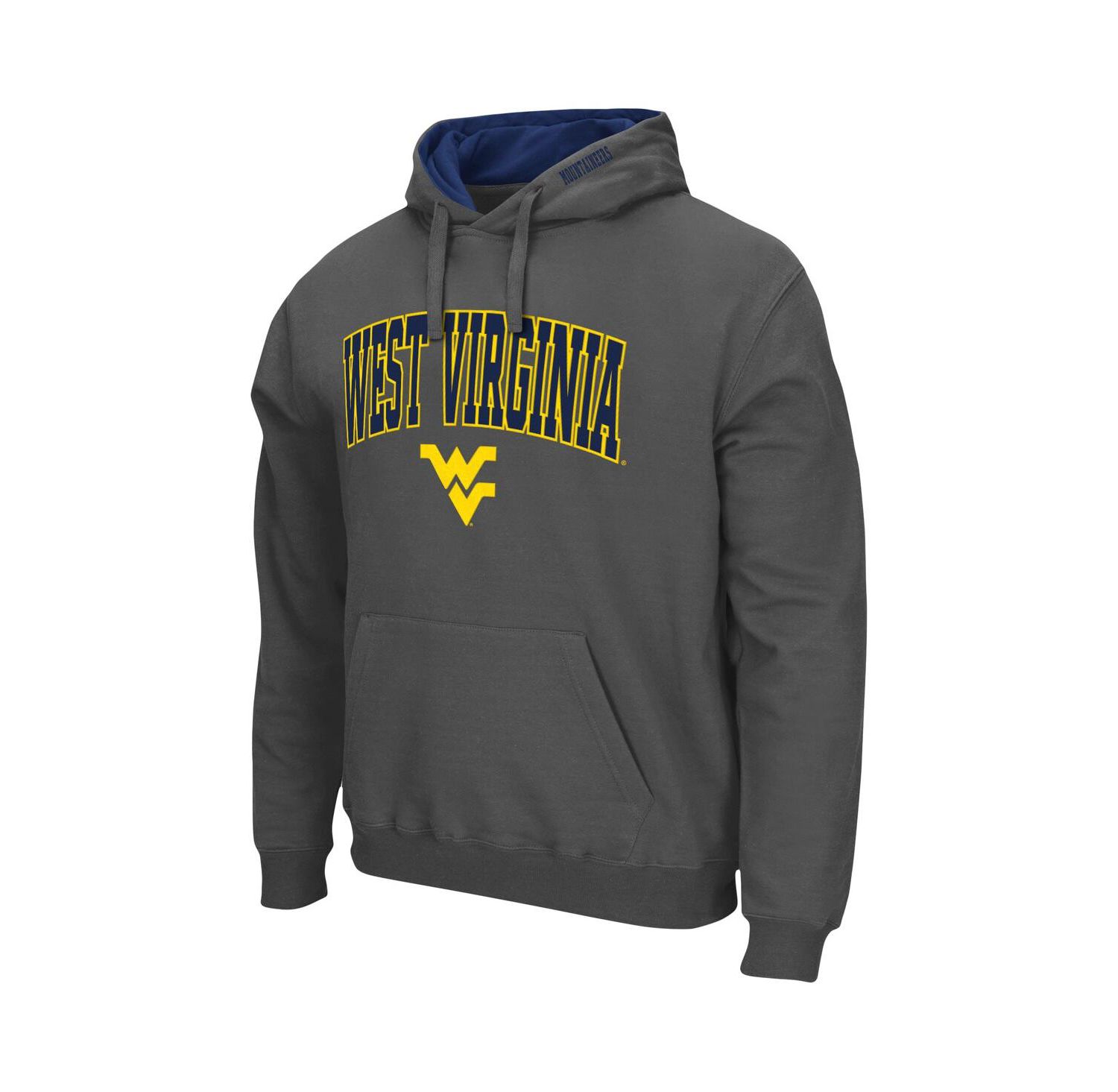 Men's West Virginia Mountaineers Arch and Logo 3.0 Pullover Hoodie