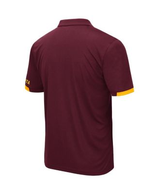 Men's Maroon Minnesota Golden Gophers Logo Santry Polo Shirt