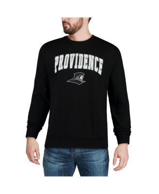 Men's Black Providence Friars Arch and Logo Crew Neck Sweatshirt
