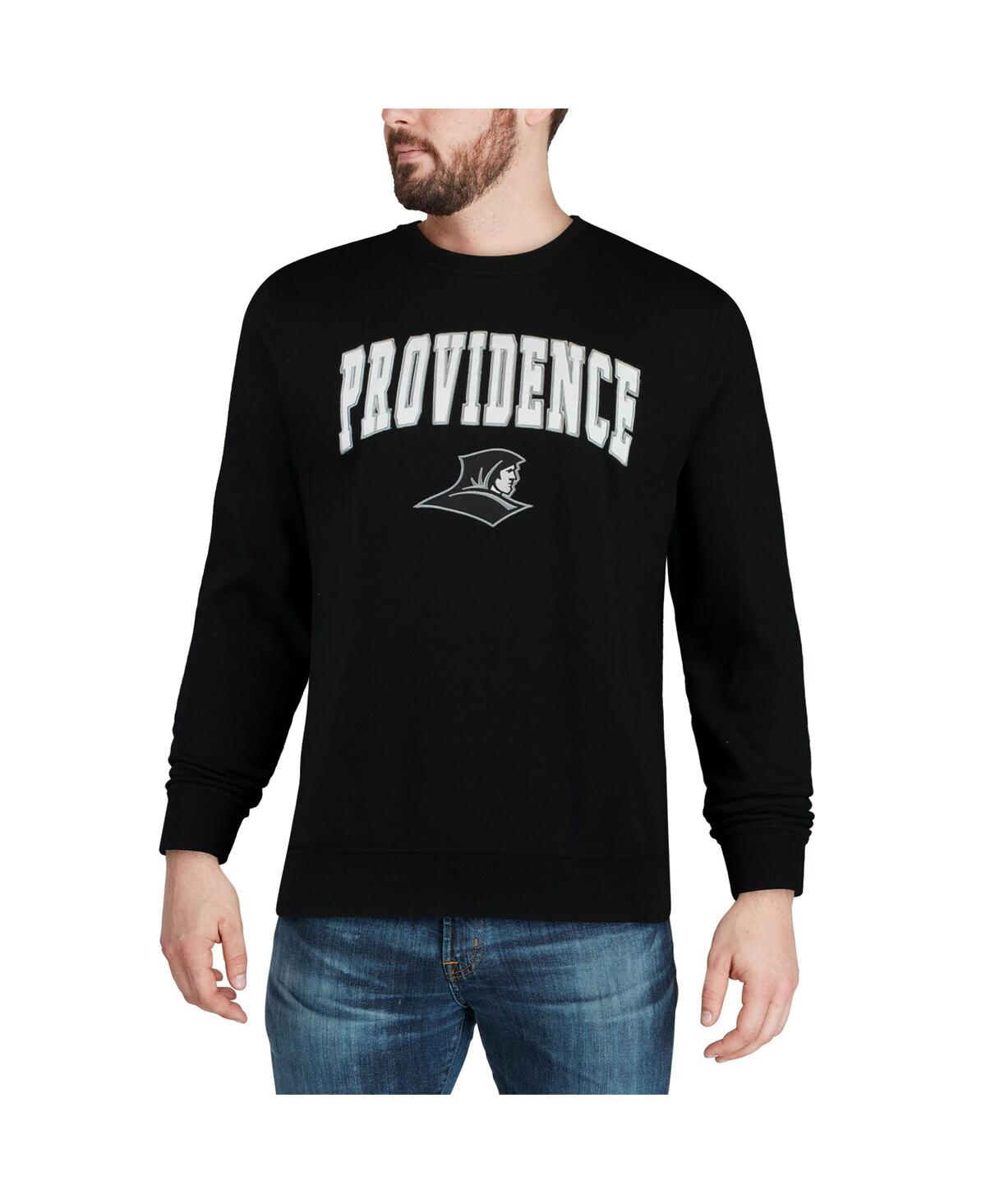 Shop Colosseum Men's  Black Providence Friars Arch And Logo Crew Neck Sweatshirt