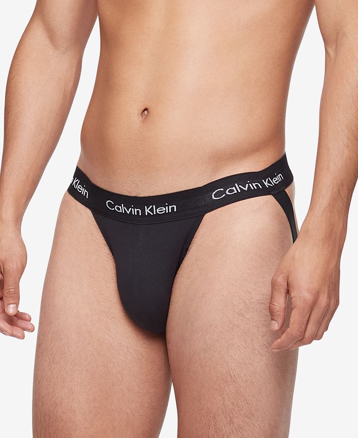 Calvin Klein Men's Cotton Stretch Jock Straps - 3-pk. & Reviews - Underwear  & Socks - Men - Macy's