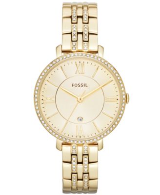 Fossil - Women's Jacqueline Gold-Tone Stainless Steel Bracelet Watch 36mm ES3547
