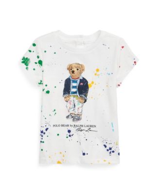 Baby Boy Bear Print Polo Shirt