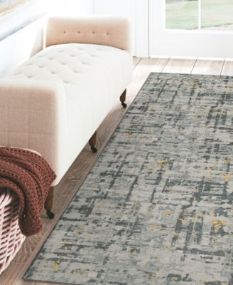 Brisbane Washable BR5 2'3" x 7'6" Runner Area Rug