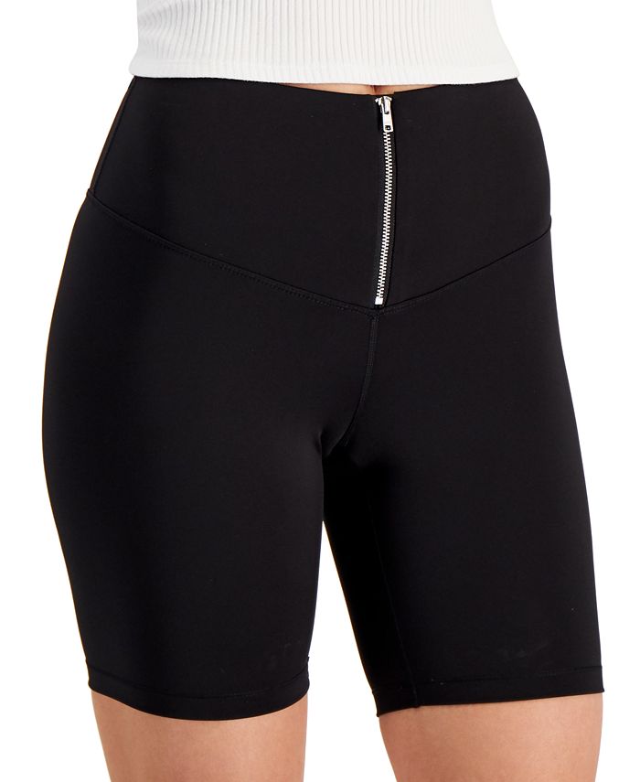I.N.C. International Concepts Zipper Compression Bike Shorts, Created