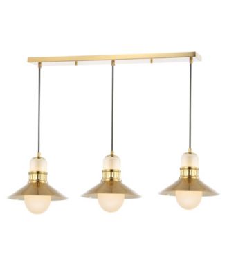 Colin 3-Light Adjustable Retro Hurricane Triple Linear LED Pendant
