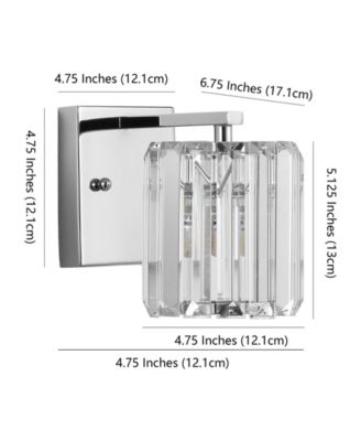 Coco Prism Vintage-like 1-Light Classic Glam LED Vanity Light