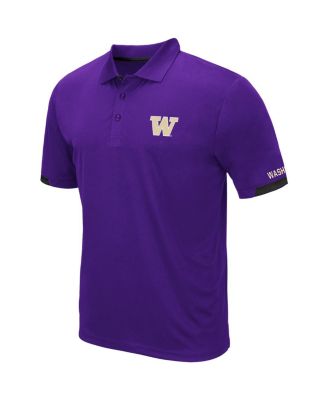 Men's Purple Washington Huskies Logo Santry Polo Shirt