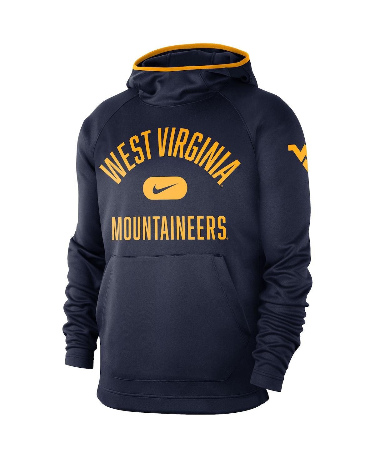 Shop Nike Men's Navy West Virginia Mountaineers Basketball Spotlight Performance Raglan Pullover Hoodie