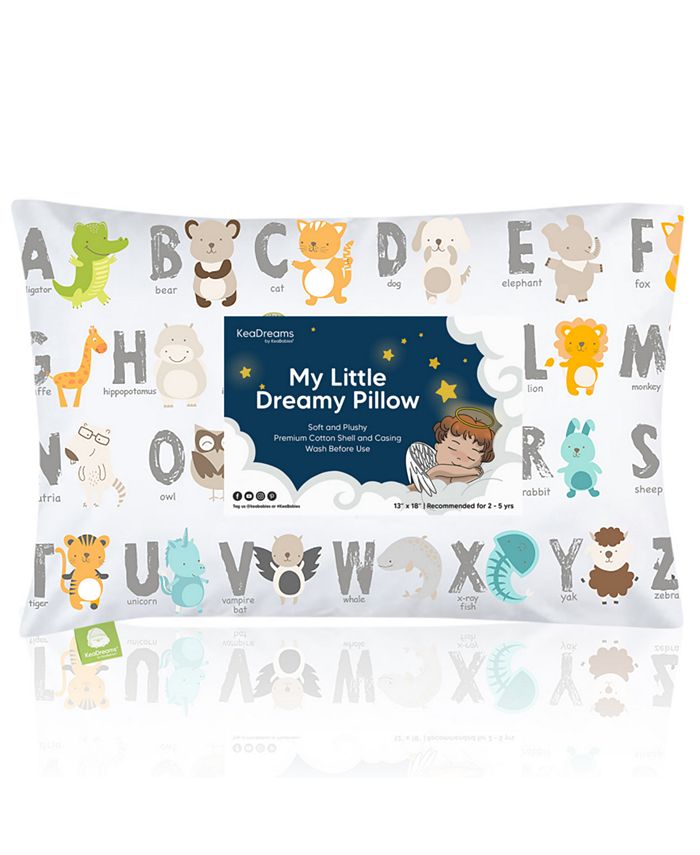 KeaBabies Toddler Pillow with Pillowcase, Small Kids Pillow for