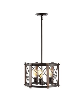 Ferme 3-Light Adjustable Rustic Farmhouse LED Pendant