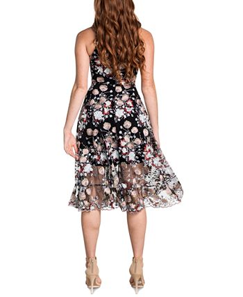 Dress the population audrey floral midi dress online