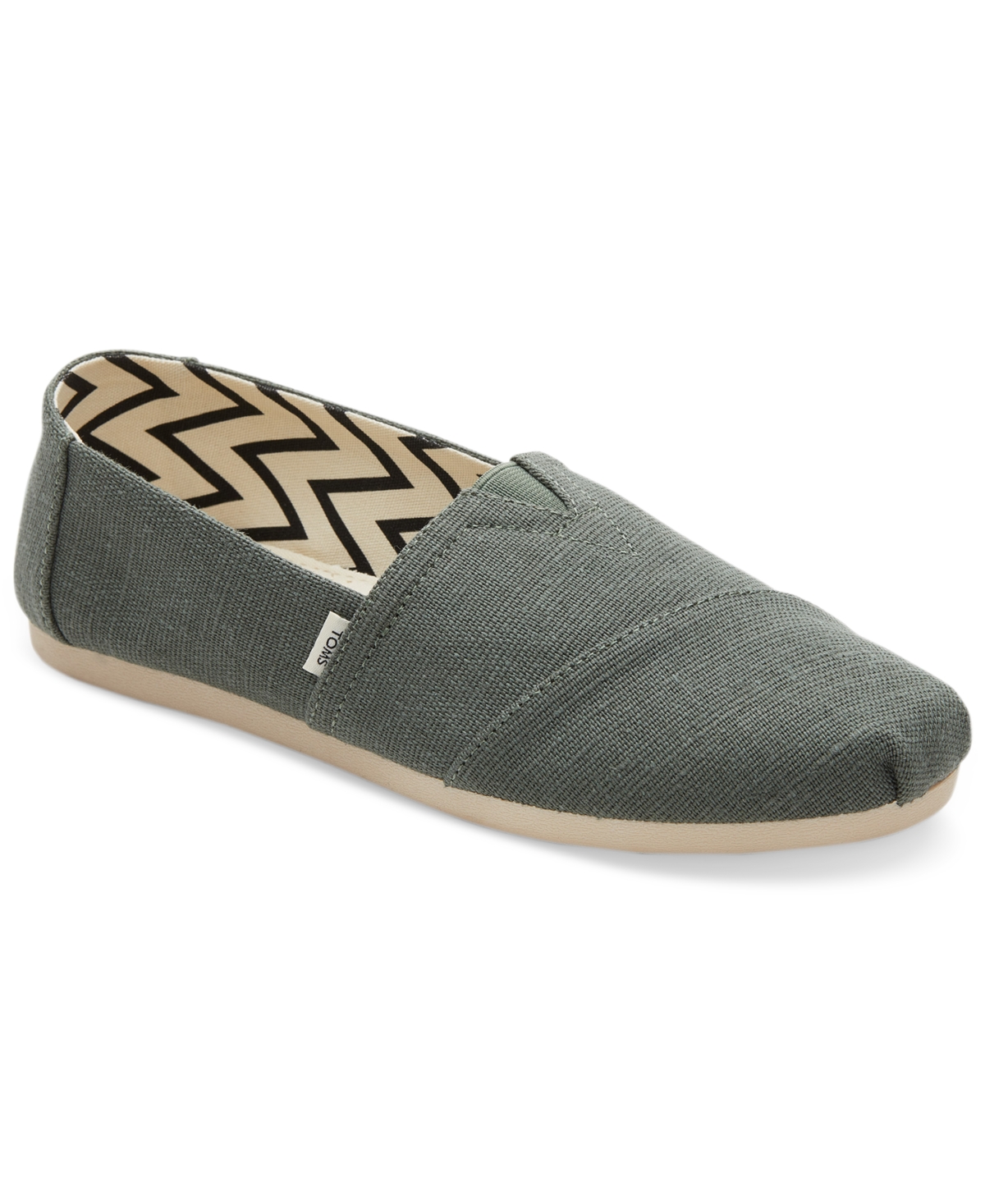 Shop Toms Women's Alpargata Heritage Canvas Flats In Bonsai Green Heritage Canvas