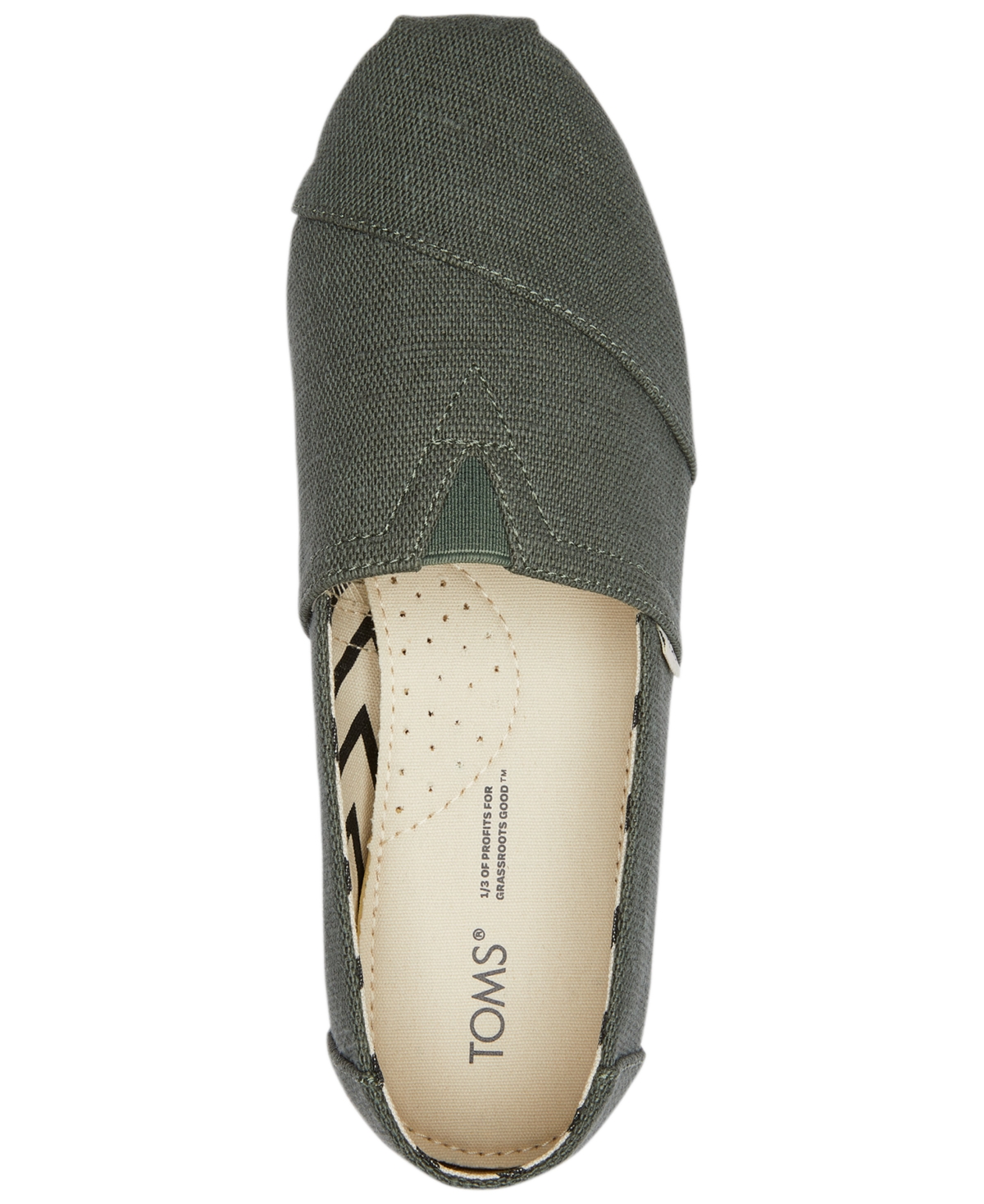 Shop Toms Women's Alpargata Heritage Canvas Flats In Bonsai Green Heritage Canvas