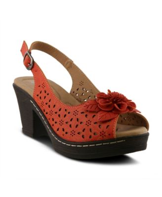 Women's DORIDAY Floral Slingback Peep-Toe Sandals