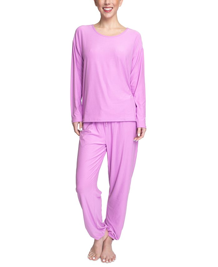 Hanes Cloud Knit Jogger Pants Lounge Pajama Set Macy s