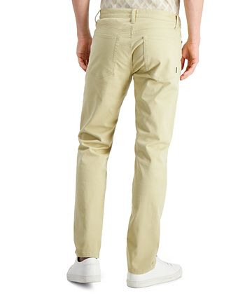 Alfani Men's Five-Pocket Straight-Fit Twill Pants, Created for Macy's ...
