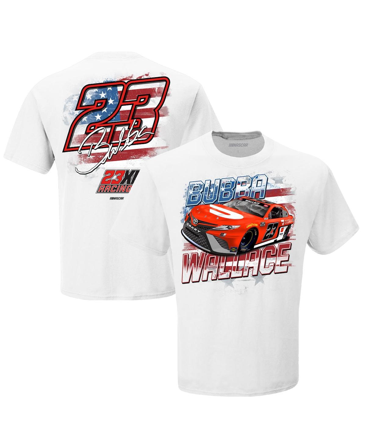 Checkered Flag Sports Men's Checkered Flag White Bubba Wallace Door Dash Old Glory T-shirt