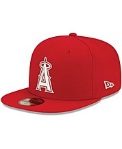 California Angels Mitchell & Ness Cooperstown Collection Circle Change  Trucker Adjustable Hat - Navy
