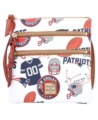 Women's New England Patriots Triple-Zip Crossbody Purse