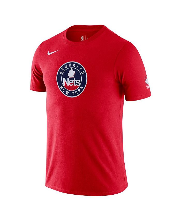 Nike Men's Red Brooklyn Nets 2021/22 City Edition Essential Logo T ...