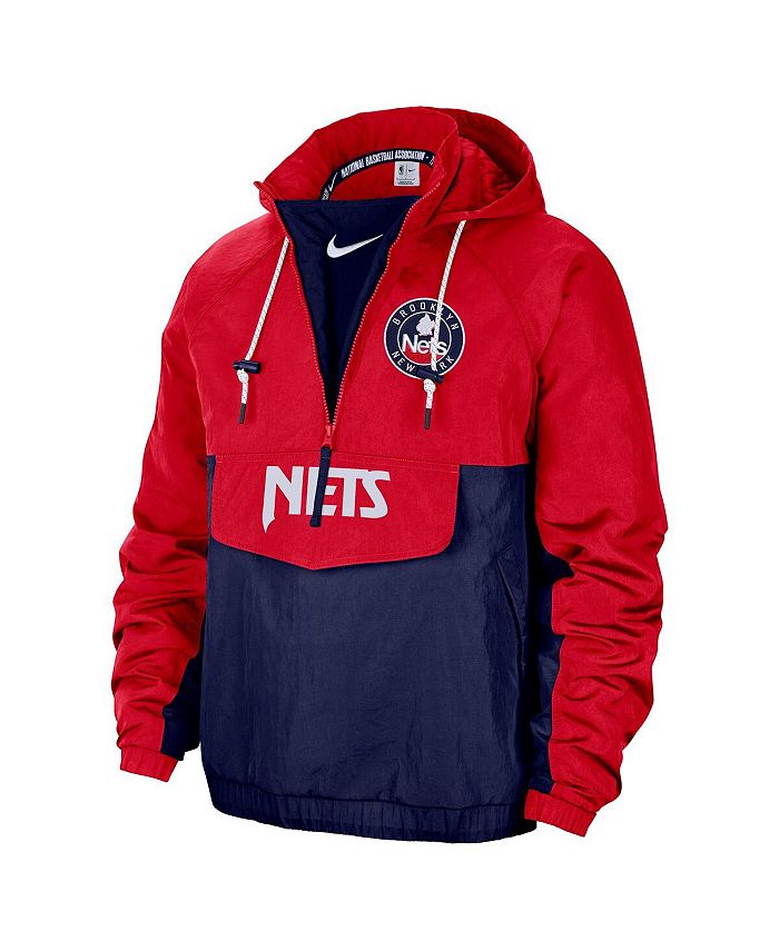 Nike Men's Red, Blue Brooklyn Nets 2021/22 City Edition Colorblock