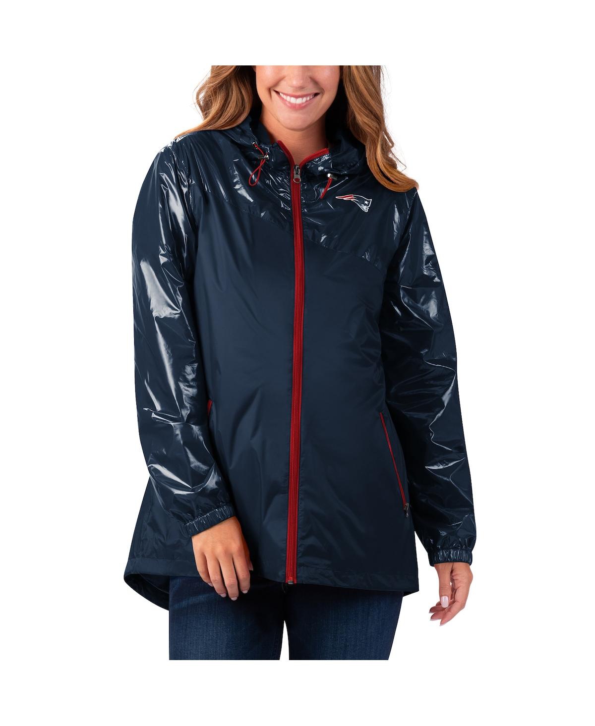 Women's G-iii 4Her By Carl BanksNew England Patriots Double-Coverage Full-Zip Hoodie Jacket - Navy