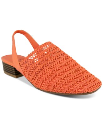 macy's orange sandals