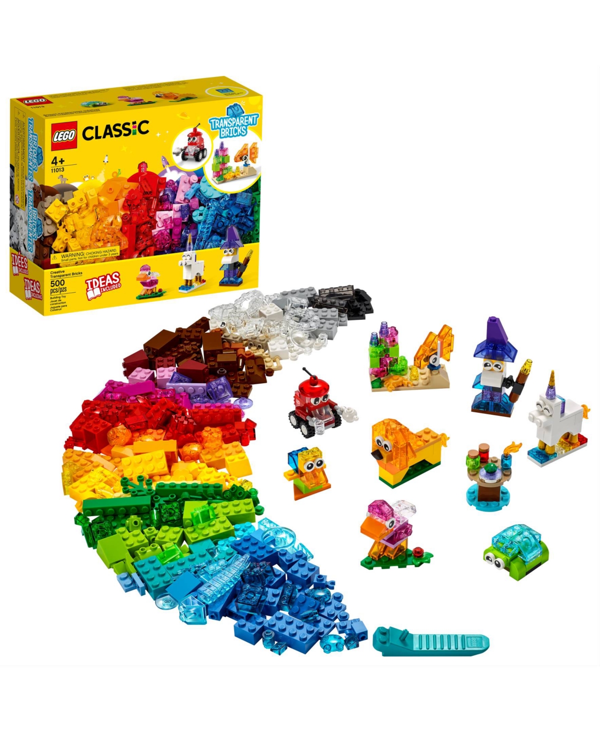 Lego Creative Transparent Bricks 500 Pieces Toy Set In No Color