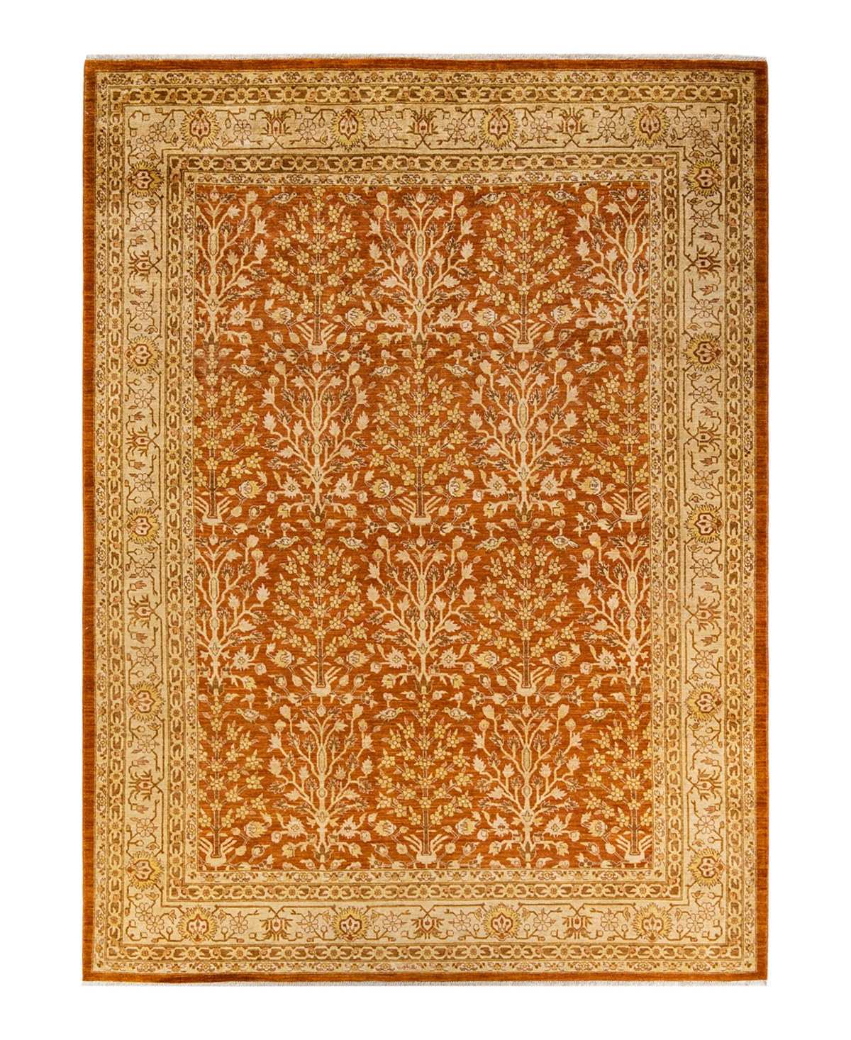 Closeout! Adorn Hand Woven Rugs Eclectic M14615 9'1in x 12'5in Area Rug - Brown