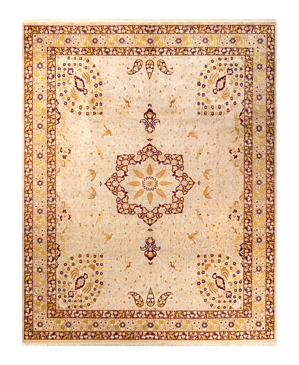 Closeout! Adorn Hand Woven Rugs Mogul M1256 9'2in x 11'10in Area Rug - Ivory
