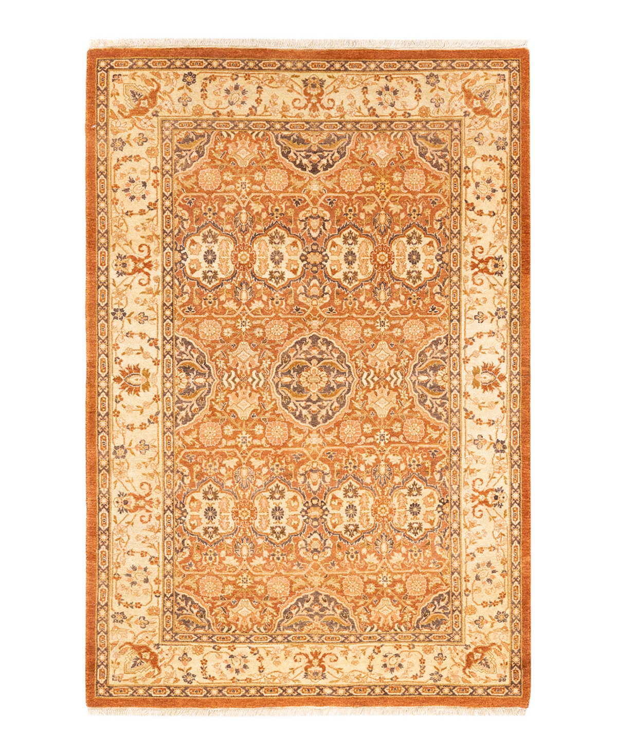 Closeout! Adorn Hand Woven Rugs Mogul M14947 4' x 6'1in Area Rug - Brown