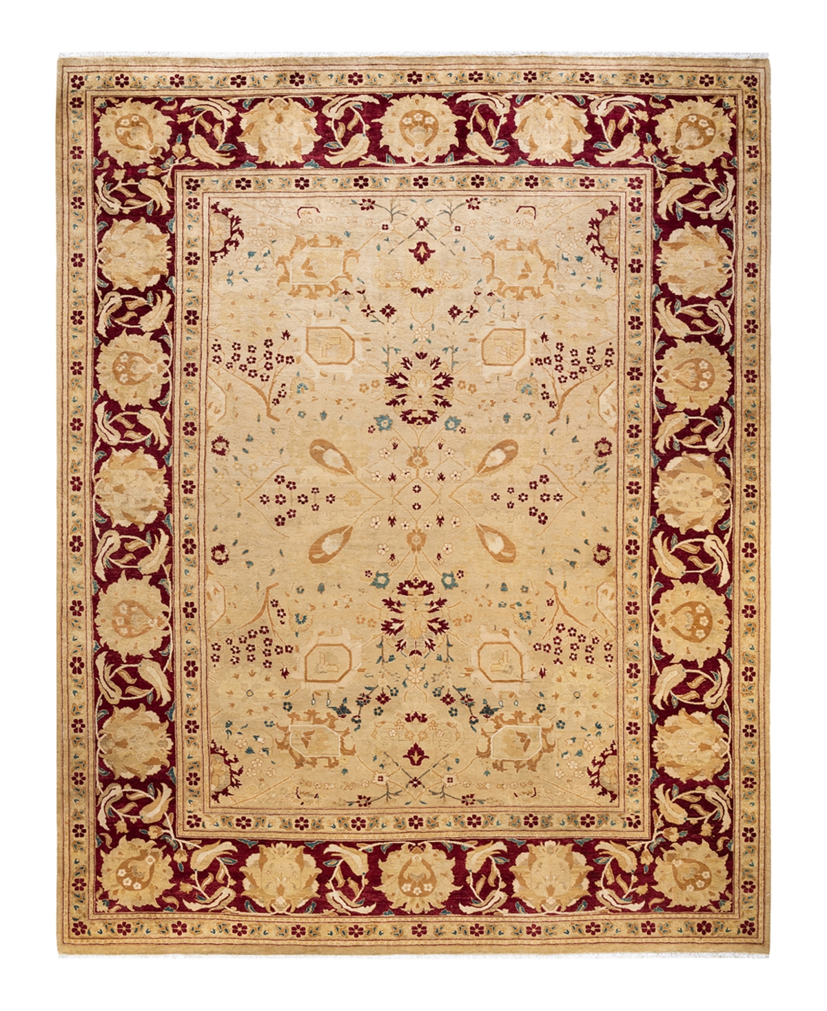 Closeout! Adorn Hand Woven Rugs Eclectic M1270 9'1in x 11'10in Area Rug - Yellow