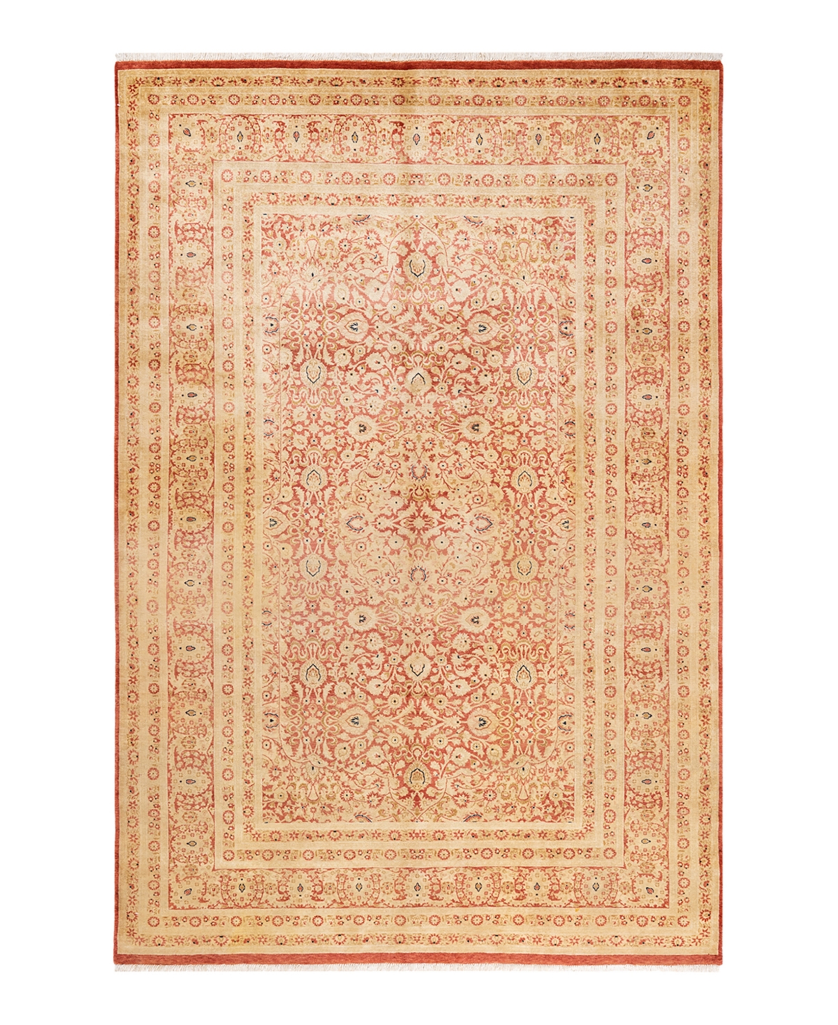 Closeout! Adorn Hand Woven Rugs Mogul M14940 6'1in x 9'3in Area Rug - Orange