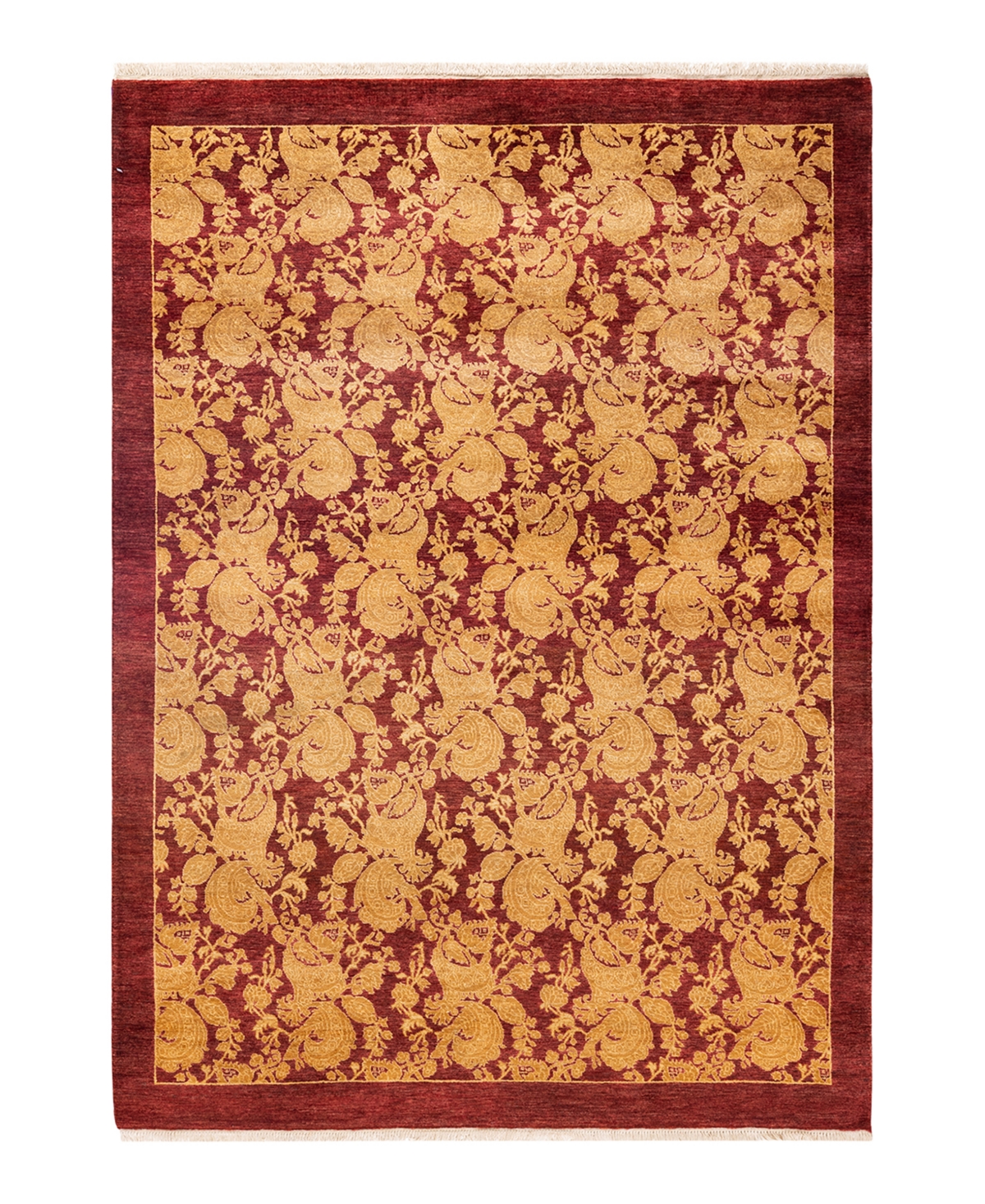 Closeout! Adorn Hand Woven Rugs Mogul M1530 4'2in x 6' Area Rug - Red