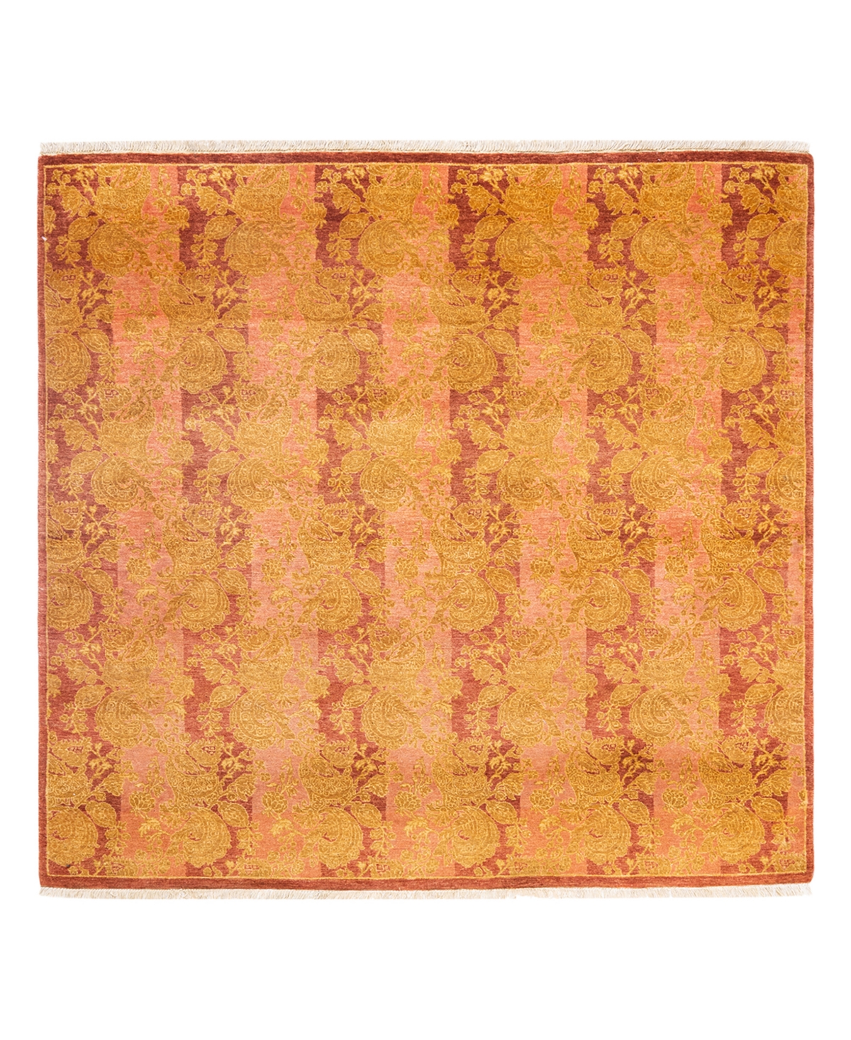 Closeout! Adorn Hand Woven Rugs Mogul M15301 4'7in x 4'7in Square Area Rug - Pink