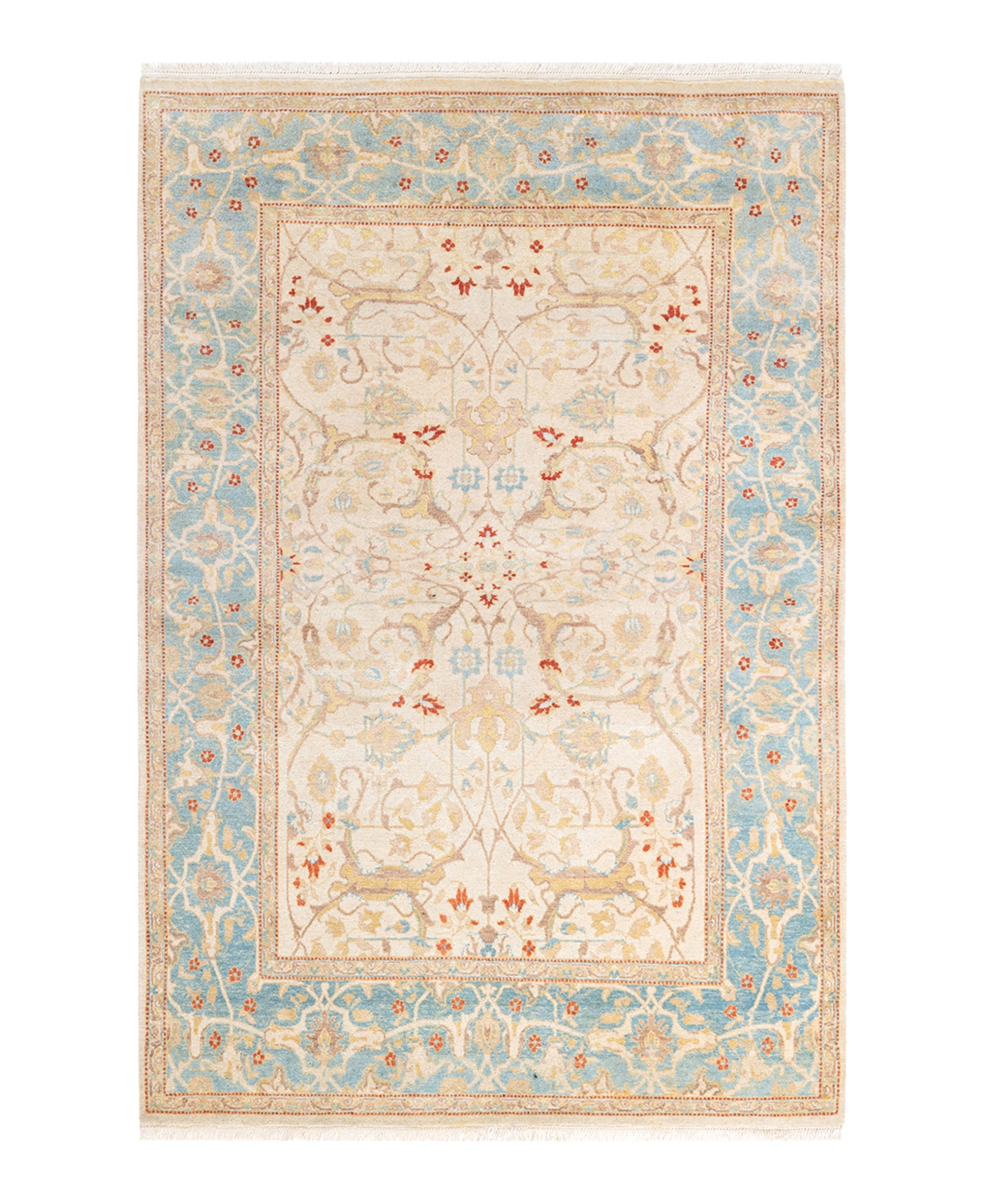 Closeout! Adorn Hand Woven Rugs Mogul M162290 4'1in x 6'2in Area Rug - Ivory