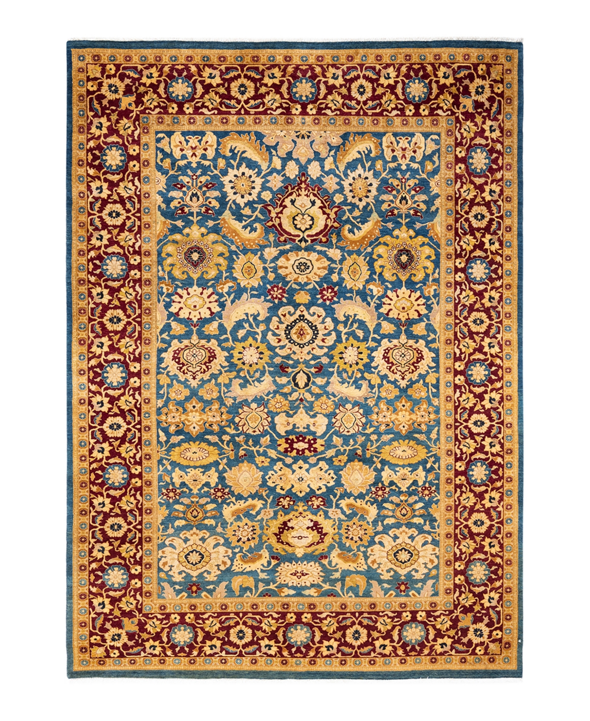 Closeout! Adorn Hand Woven Rugs Mogul M1190 6'2in x 9' Area Rug - Blue