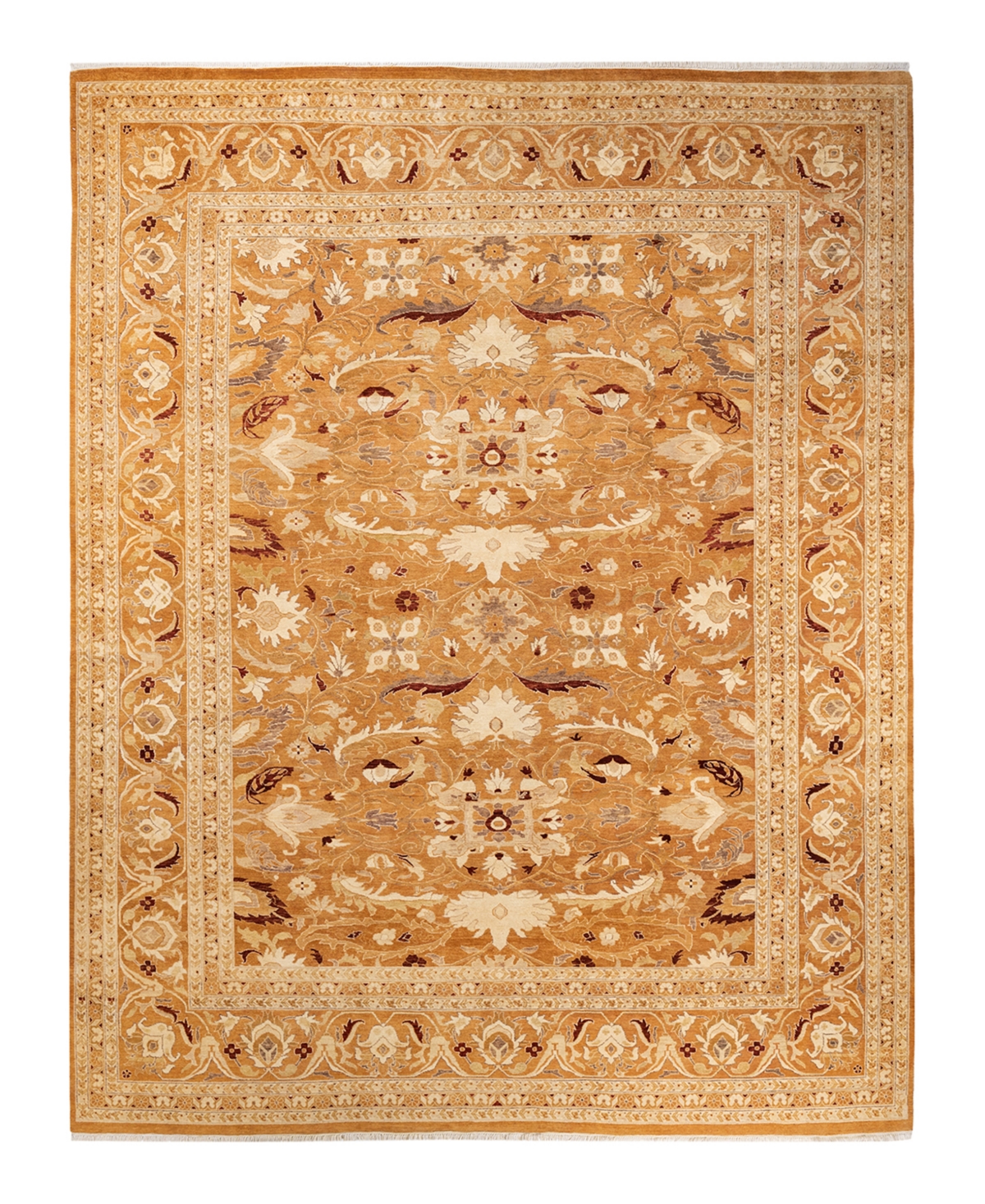 Closeout! Adorn Hand Woven Rugs Eclectic M1612 9'1in x 11'7in Area Rug - Brown