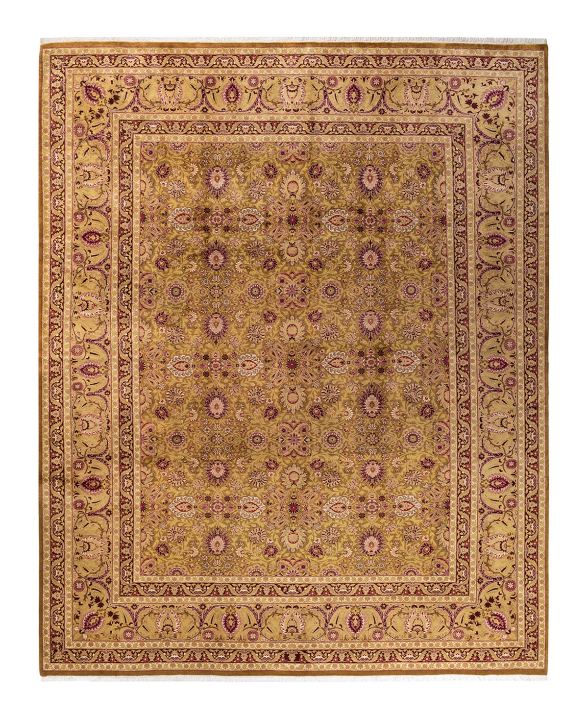 Closeout! Adorn Hand Woven Rugs Mogul M1599 9'1in x 11'10in Area Rug - Yellow